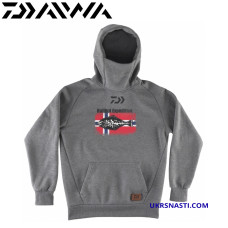 Худи Daiwa D-Vec Hoodie Halibut Expedition Grey
